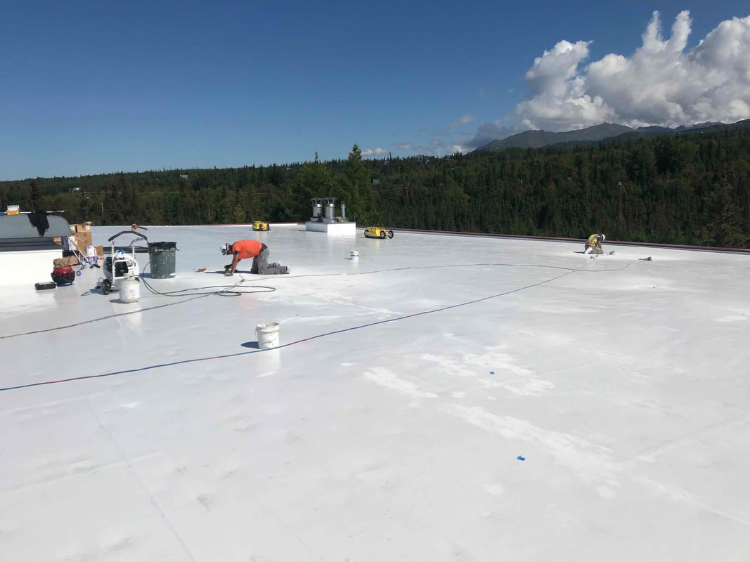 Flat roof replacement - Alaska Roof Restorations